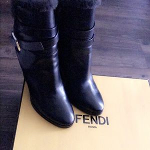 Black fendi boots for sale